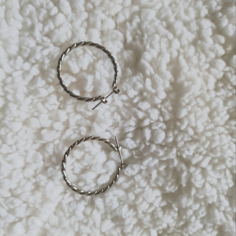 Twisted Hoop Earrings